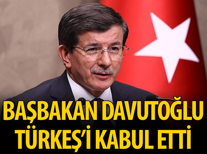 Başbakan Davutoğlu, Tuğrul Türkeş'i kabul etti