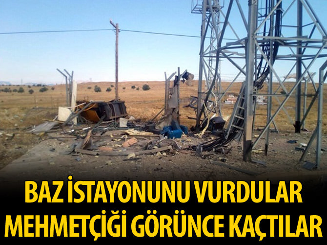 Elazığ'da baz istasyonuna saldırı