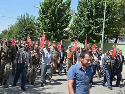Siirt'te teröre tepki yürüyüşü