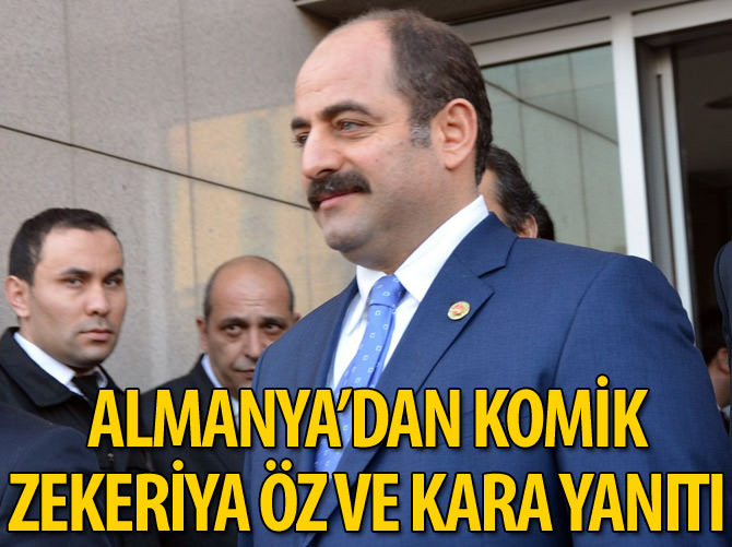 Almanya’dan komik Zekeriya Öz ve Kara yanıtı