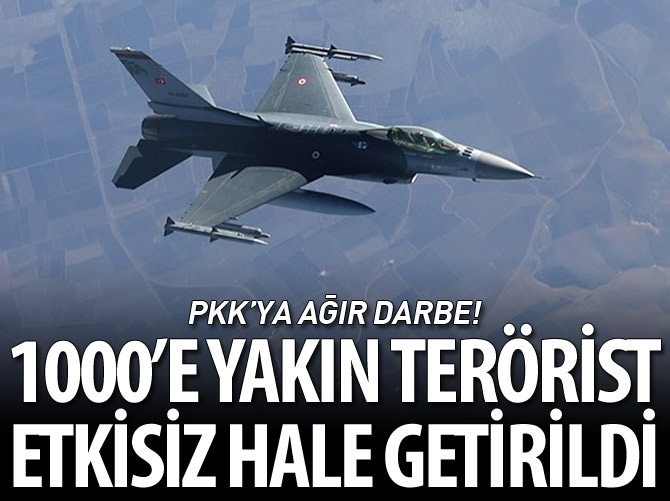 943 terörist etkisiz hale getirildi