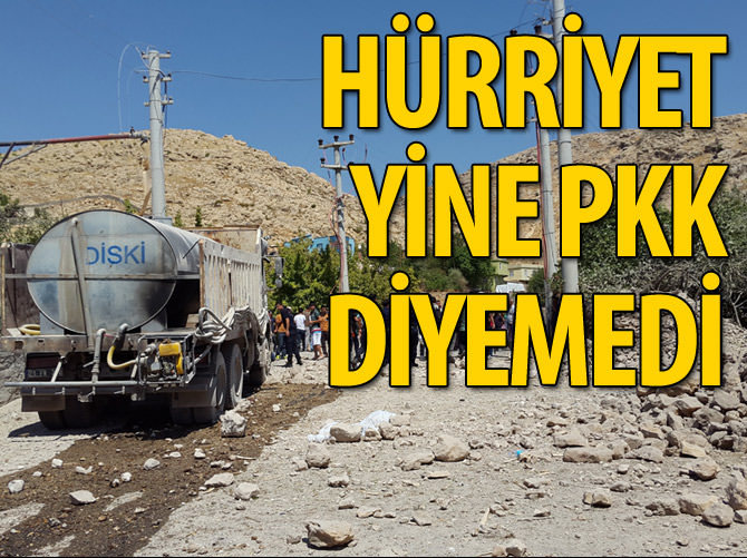Hürriyet yine PKK diyemedi