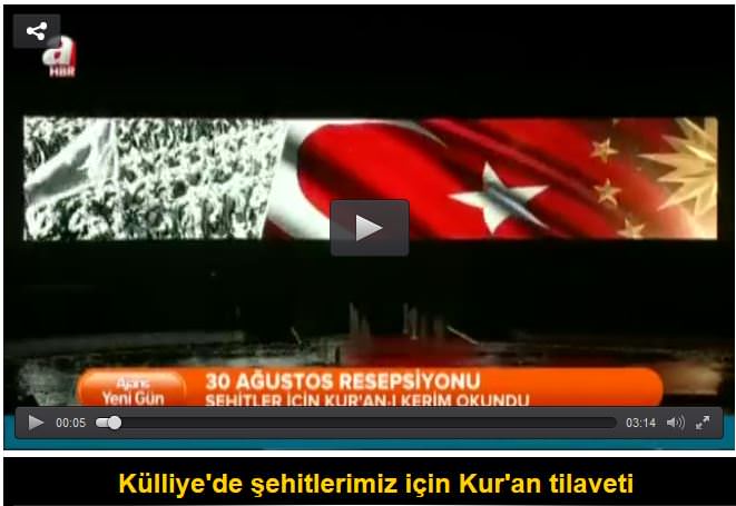Külliye’de şehitlerimiz için Kur’an tilaveti