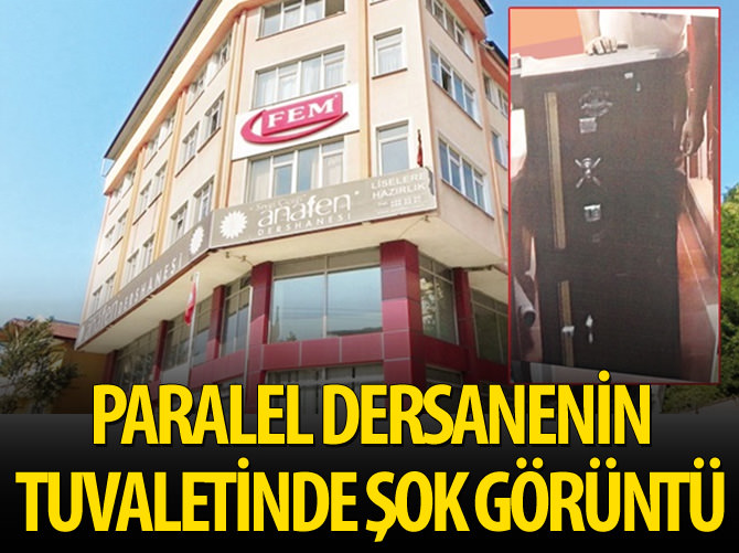 Paralel dersanenin tuvaletinde polisi şoke eden görüntü