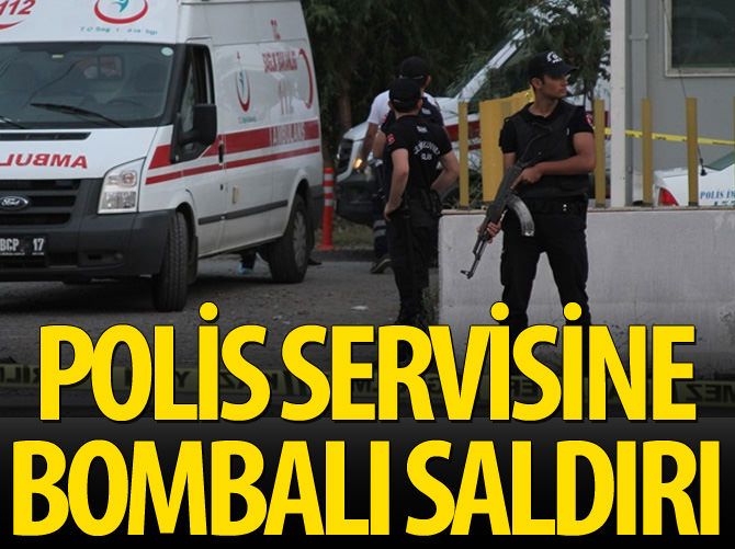 Şırnak'ta PKK'lılar polis servisine bombalı saldırı düzenledi