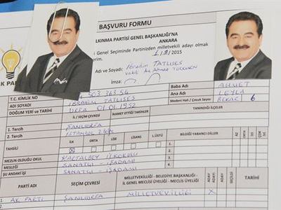 İbrahim Tatlıses AK Parti'den aday adaylığı başvurusu yaptı