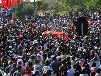 Şanlıurfa şehidini uğurladı