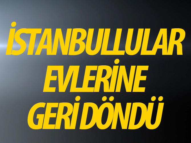 İstanbul'da sabah şoku