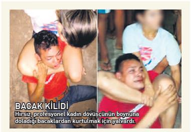 Hırsızı öyle bir hale soktu ki...