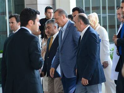 Cumhurbaşkanı Erdoğan'dan geçmiş olsun ziyareti