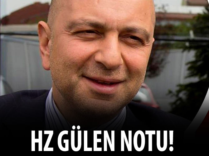 Özel ajandada 'Hz. Gülen '