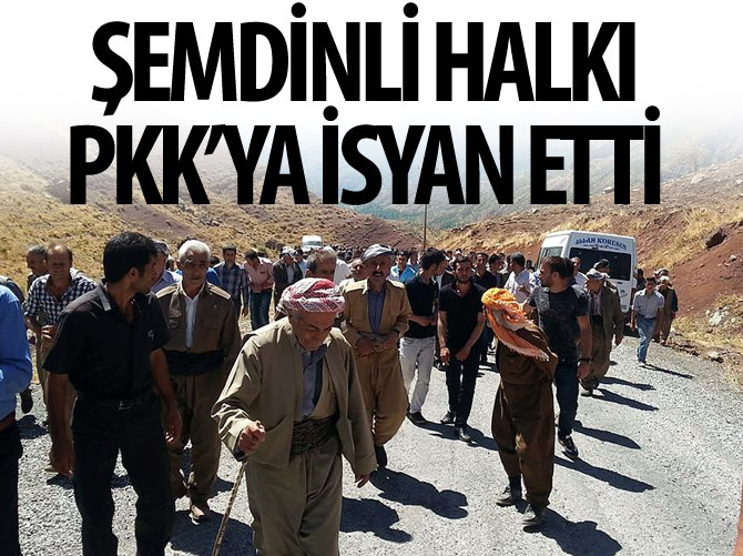 Şemdinli halkı PKK'ya isyan etti!