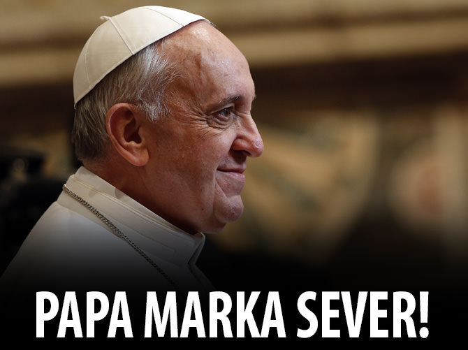Papa marka sever!