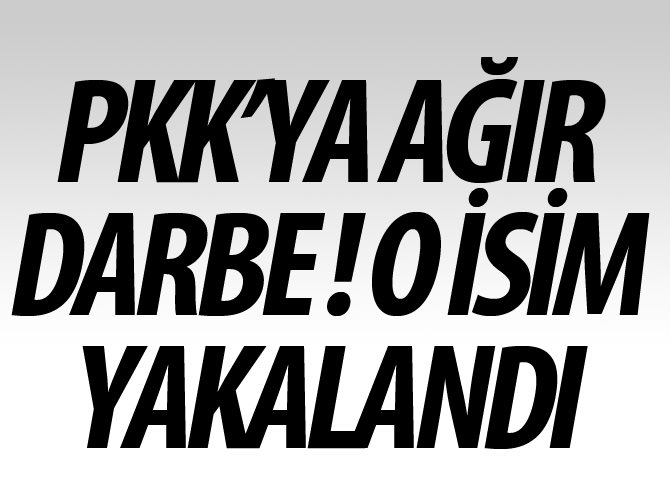 PKK'ya ağır darbe! O isim yakalandı