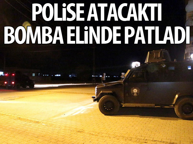 Hazırladığı bomba elinde patladı