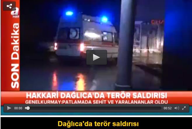 Dağlıca’da askeri konvoya kalleş pusu