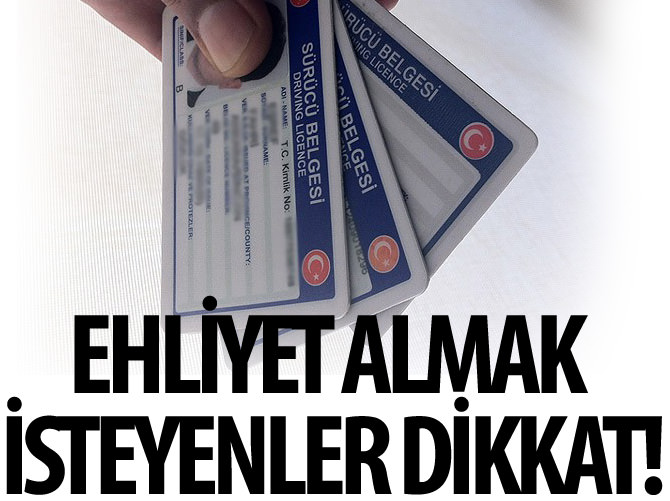 Ehliyette son 5 gün!