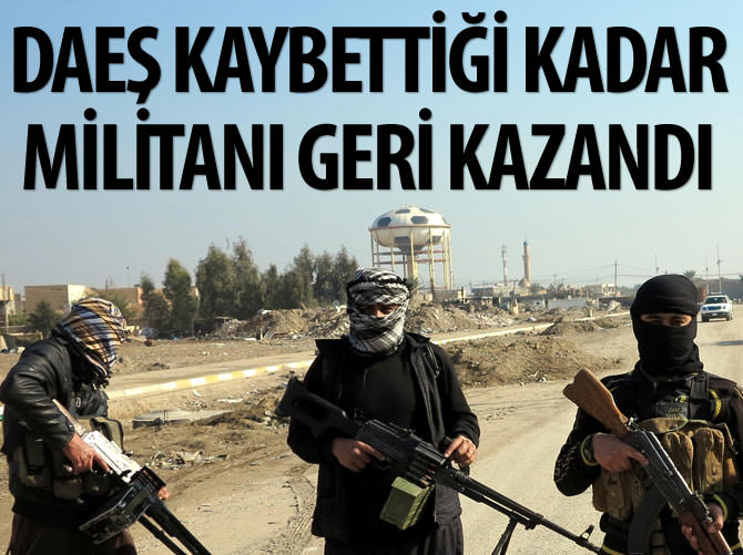DAEŞ kaybettiği kadar militanı geri kazandı