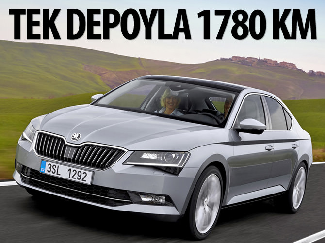 Superb tek depoyla 1780 km yaptı