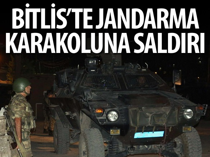 Bitlis'te jandarma karakoluna saldırı