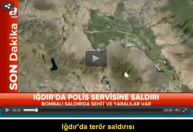 Iğdır'da polis servisine saldırı - 1