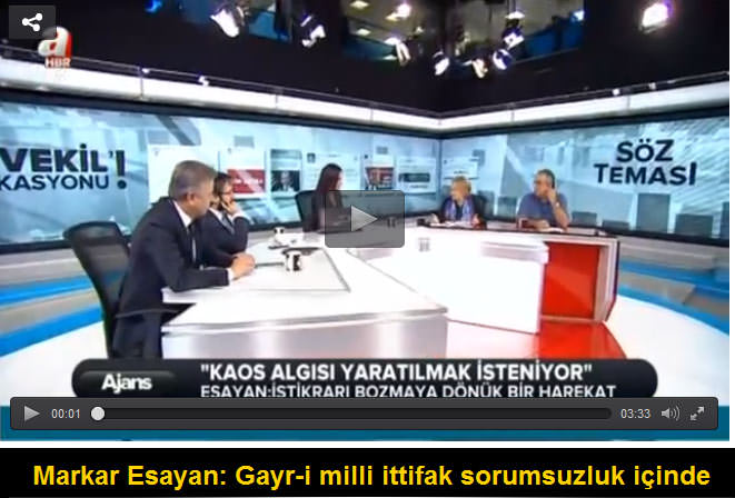 Markar Esayan: Gayr-i milli ittifak sorumsuzluk içinde