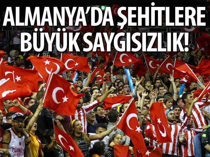 Almanya'da şehitlerimize büyük saygısızlık