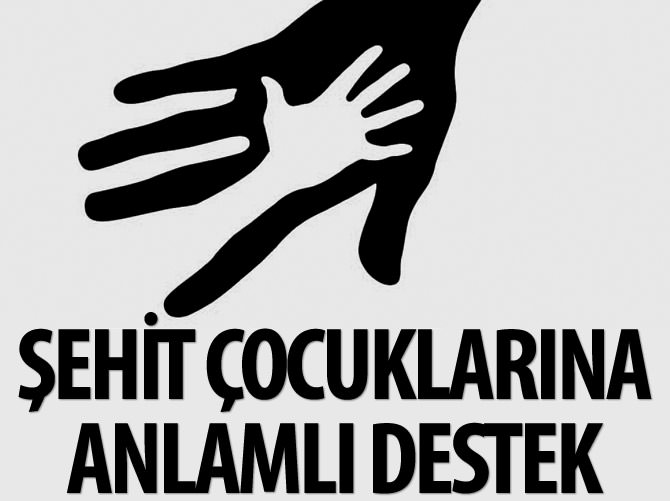 Şehit çocuklarına anlamlı destek