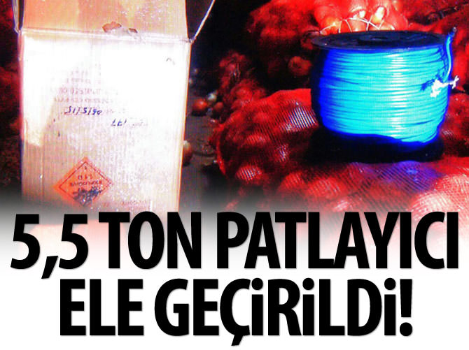 Şanlıurfa'da 5,5 ton plastik patlayıcı ele geçirildi