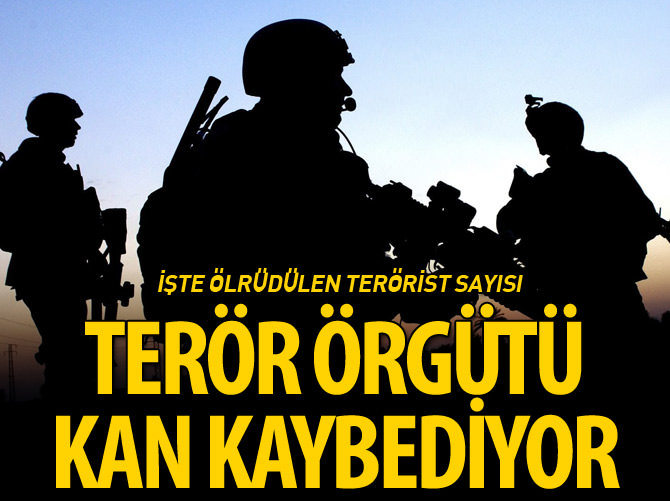 Öldürülen terörist sayısı bini aştı