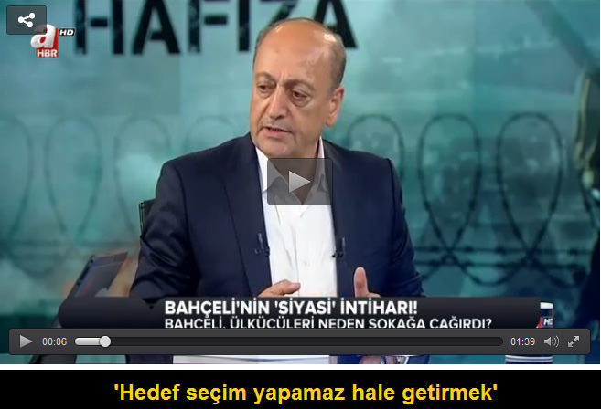 Prof. Dr. Vedat Bilgin: Hedef seçim yapamaz hale getirmek