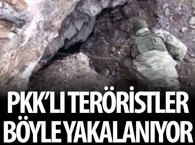 PKK'lı teröristler işte böyle yakalanıyor