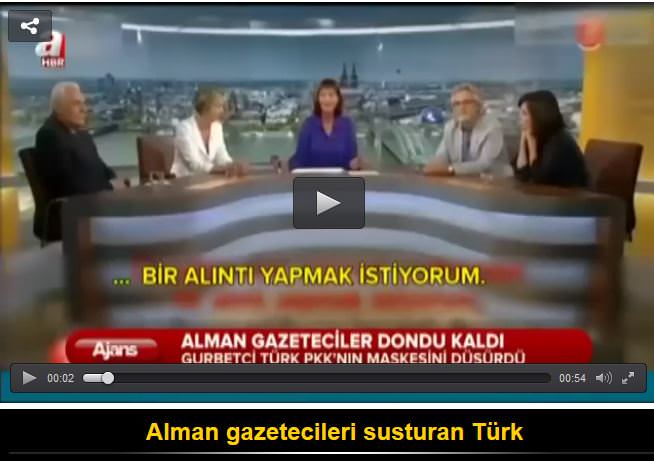 Alman gazetecileri susturan Türk - 1