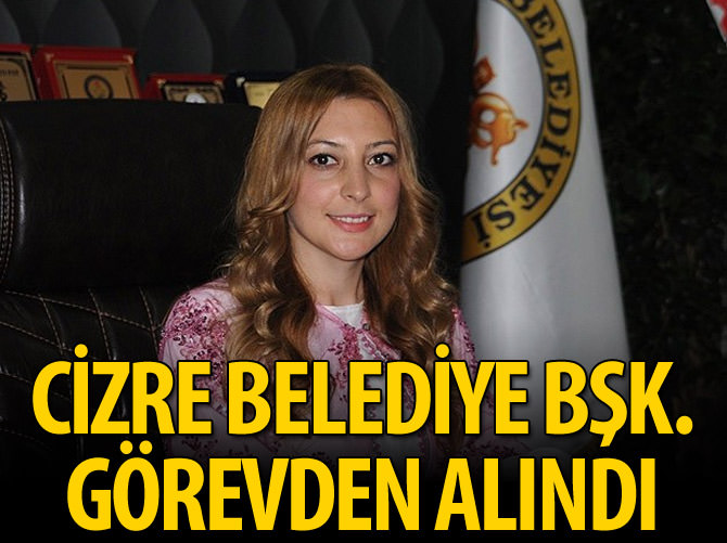 Cizre Belediye Başkanı görevden alındı