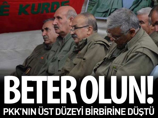 PKK yöneticileri birbirine düştü!
