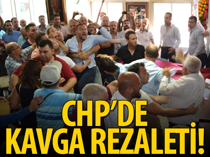 CHP Turgutlu İlçe Teşkilatında arbede
