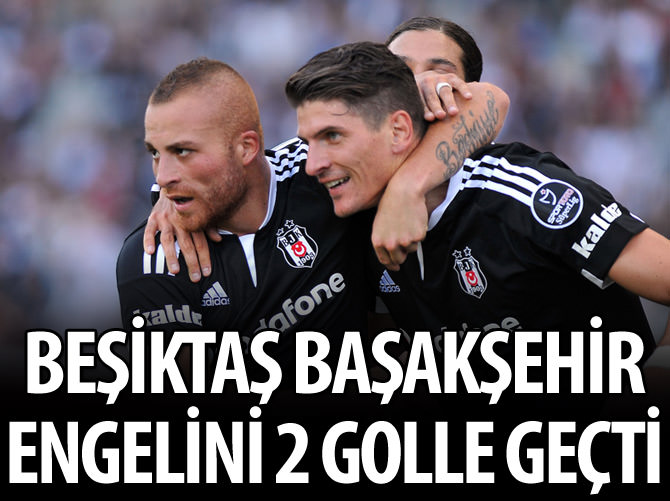 Beşiktaş Başakşehir engelini 2 golle geçti