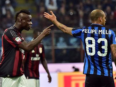 Melo ilk maçında Balotelli ile kapıştı