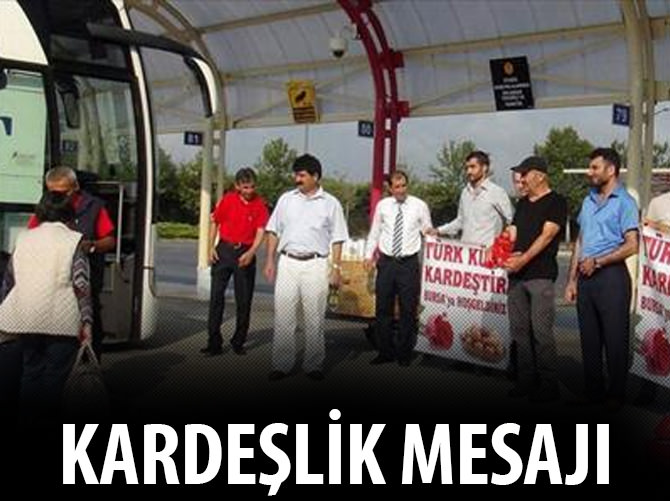 Çiçekle karşıladılar