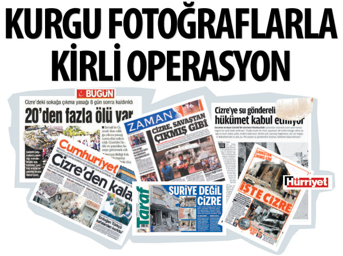 Kurgu fotoğraflarla kirli operasyon