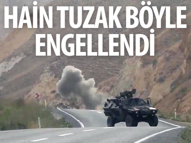 Hakkari - Van Karayolu'ndaki patlayıcı imha edildi
