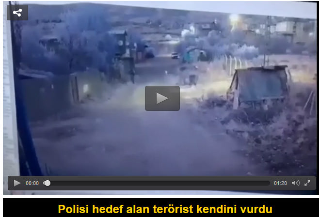 Polisi hedef alan terörist kendini vurdu - 1