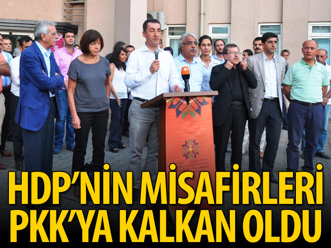 HDP'nin misafirleri PKK'ya kalkan oldu