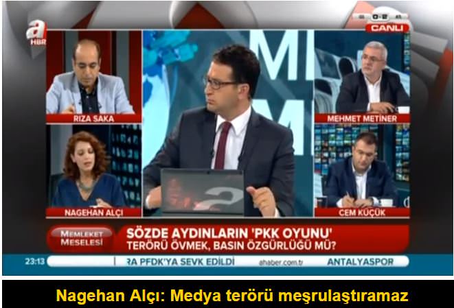 Nagehan Alçı: Medya terörü meşrulaştıramaz