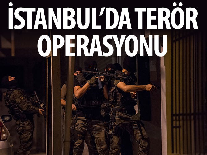 İstanbul'da terör örgütü operasyonu