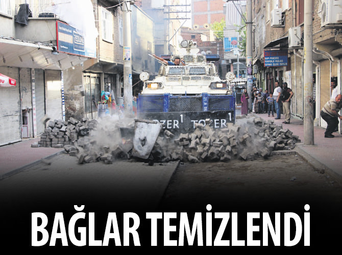 Bağlar temizlendi