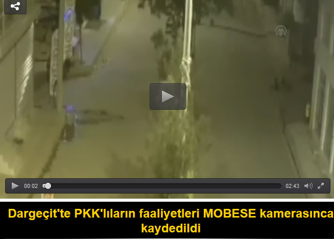 Teröristler pusu kurarken görüntülendi