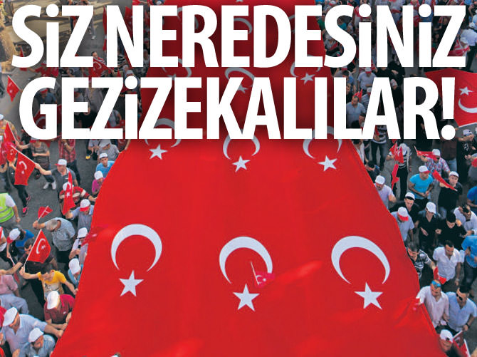 Siz neredesiniz gezizekalılar!