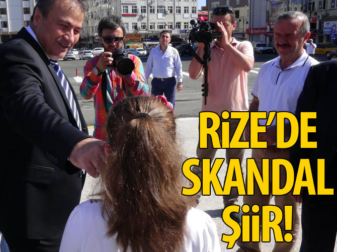 Rize'de skandal şiir tepki çekti