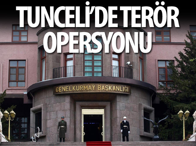 Tunceli'de terör operasyonu